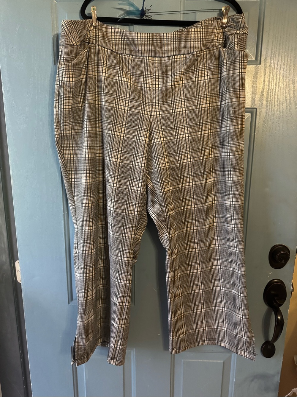 Cato Black & Tan Plaid Dress Pants – Size 22W